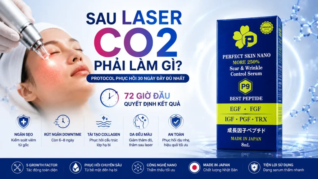 Sau laser CO2 phải làm gì? Protocol phục hồi 30 ngày đầy đủ nhất
