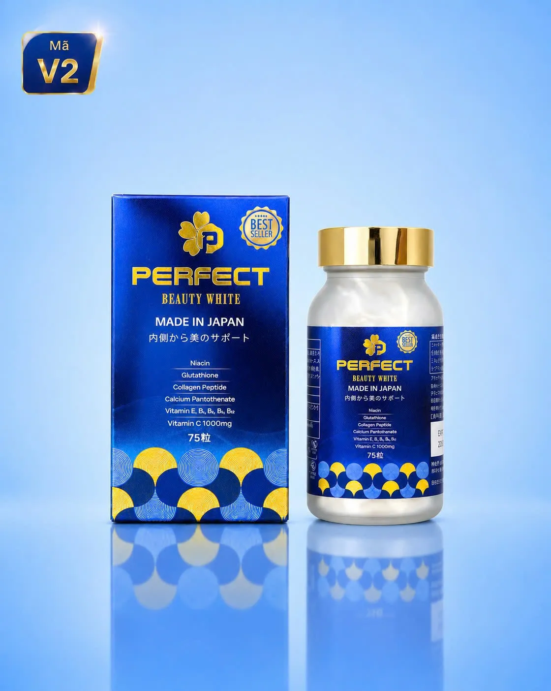 V2 - Viên uống trắng da Perfect Beauty White