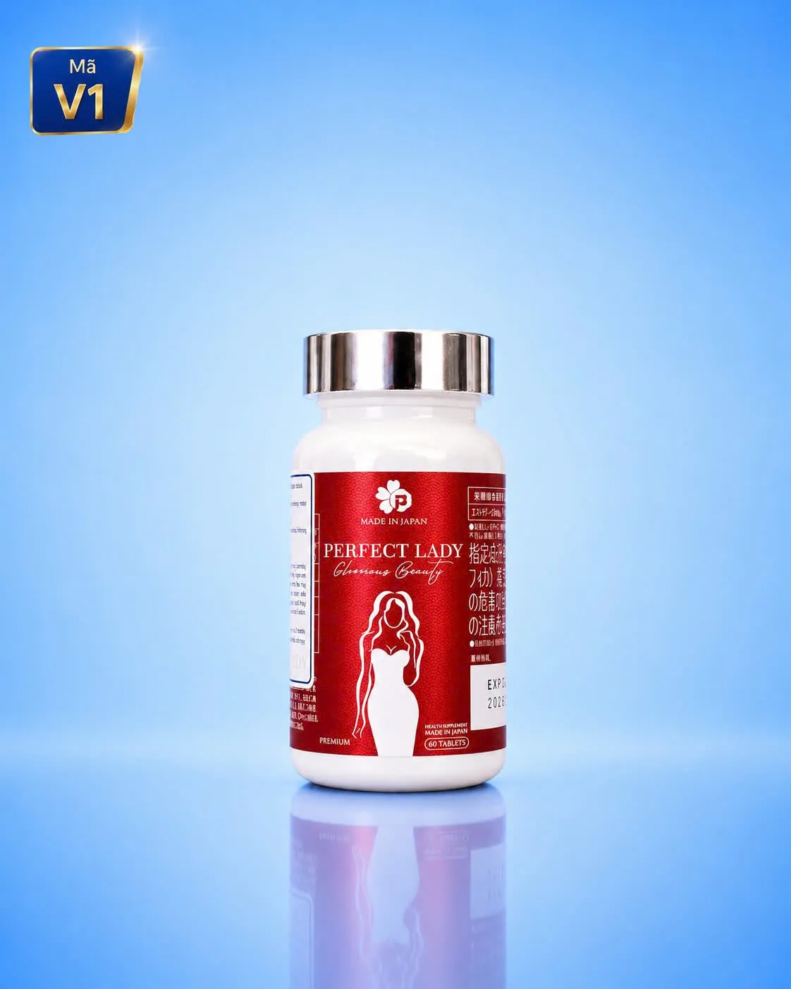 [Mã V1] Viên uống nội tiết tố nữ PERFECT LADY Nhật Bản hỗ trợ cân bằng nội tiết, đẹp da, giảm khô hạn 60 viên
